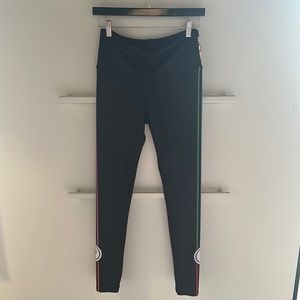 Pure Barre x Gold Sheep leggings w/rainbow stripes